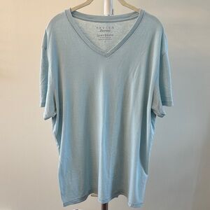 Lucky Brand Light Blue Venice Burnout Tee